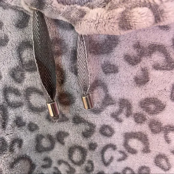Philosophy Gray Leopard Print Hoodie Medium - Picture 10 of 10